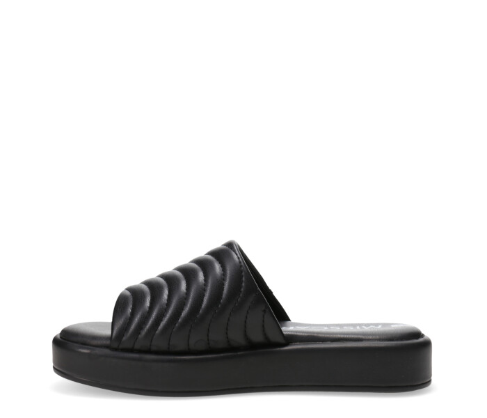 Sandalia de Mujer Miss Carol IRINA con tira ancha Negro