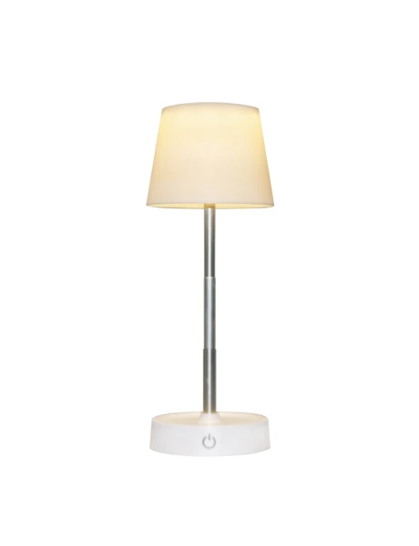 LAMPARA DE MESA LED D10x29CM PLASTICO BLANCO LAMPARA DE MESA LED D10x29CM PLASTICO BLANCO