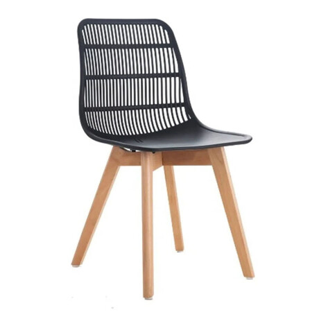 Silla Diseño Eames Moscu Moderna Versátil p/ Hogar Oficina Negro