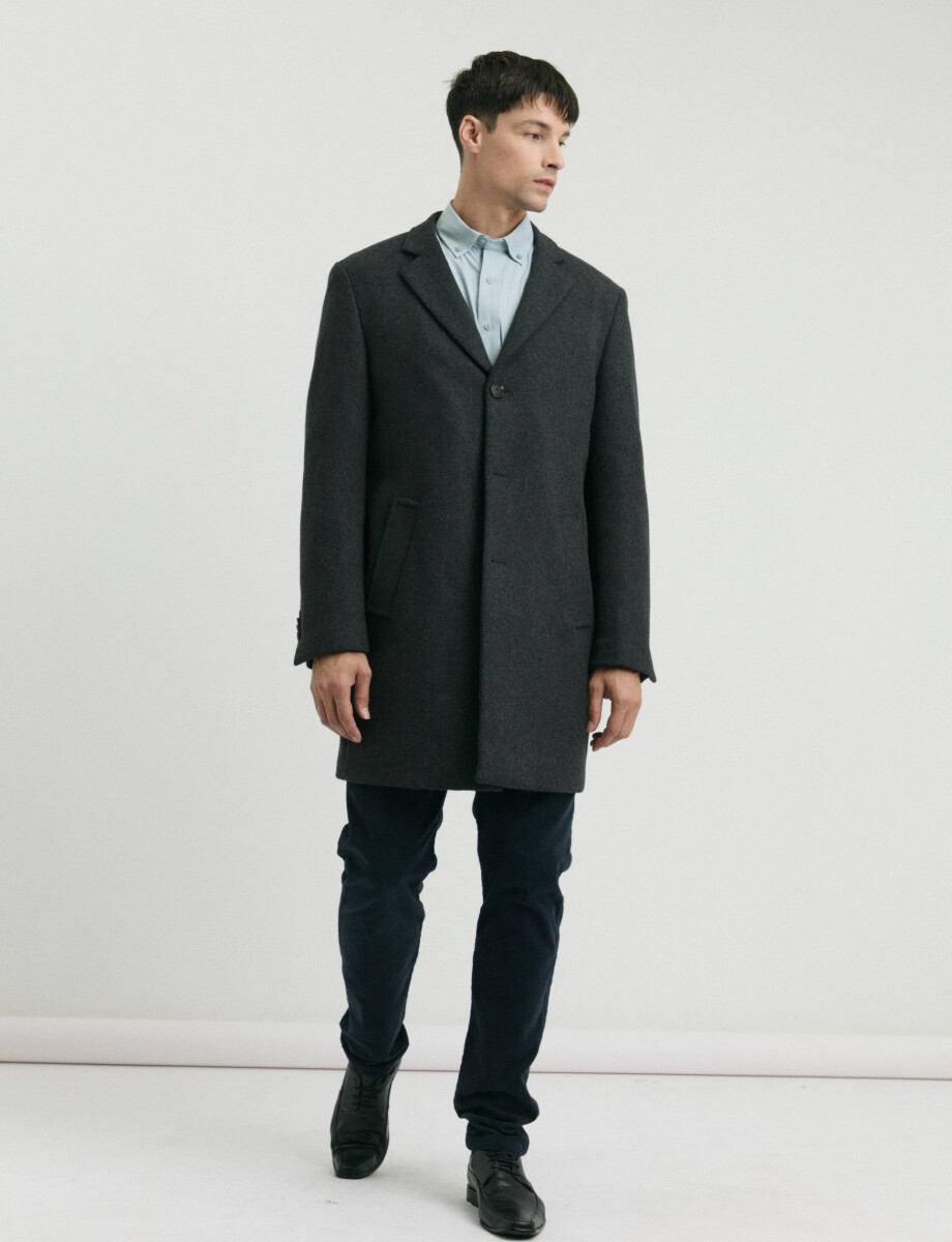 300260 SOBRETODO HARRINGTON LABEL Gris Oscuro
