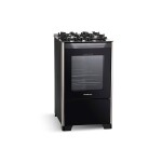 COCINA S/GAS 4H - MESADA DE VIDRIO - GRILL - ENC. ELECTRONICO - NEGRA negro