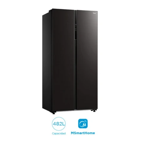 HELADERA MIDEA BLACK 482 LTS. M500SBSINV HELADERA MIDEA BLACK 482 LTS. M500SBSINV