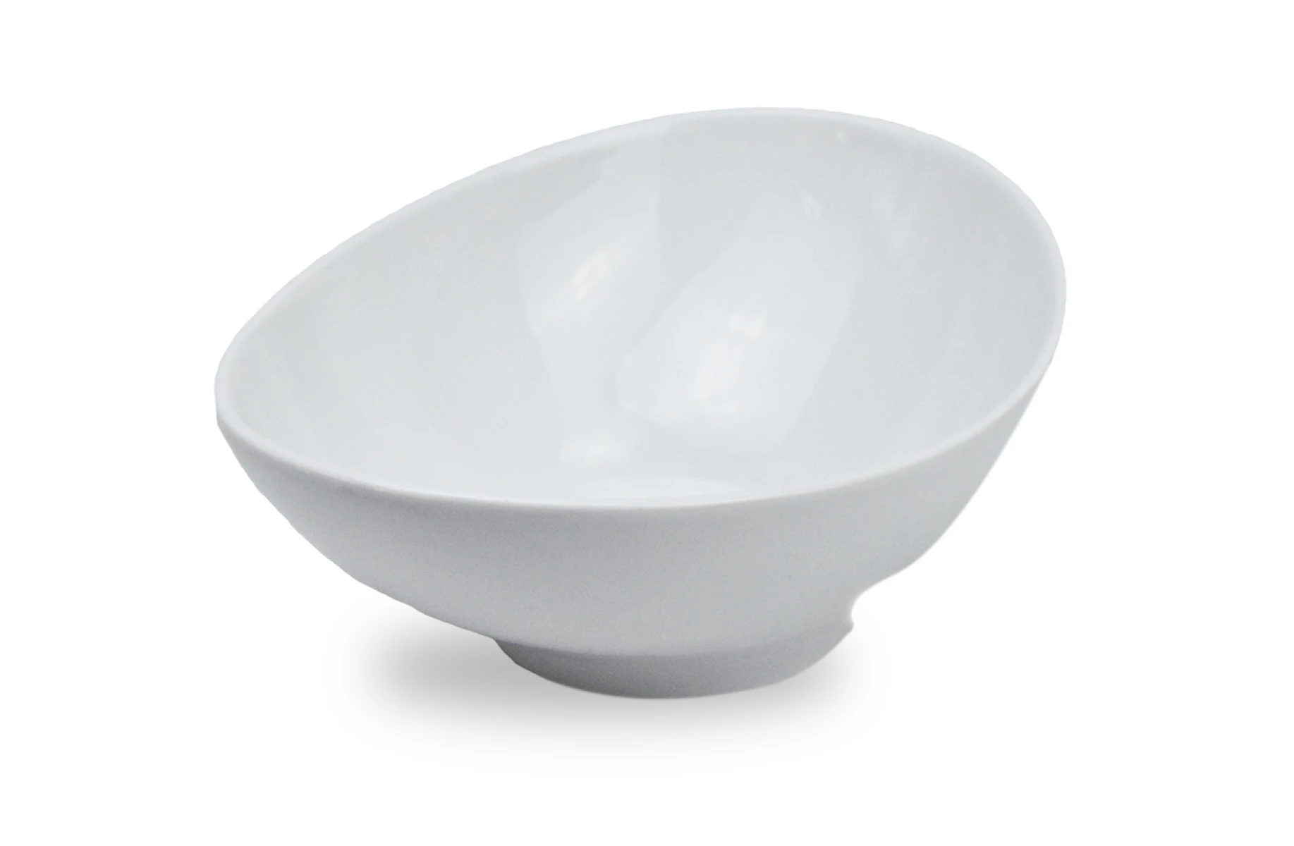 BOWL OVAL CERAMICA BCA LISO 22.5X17.5X9CM 492 Q24 M12 