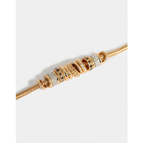 Pulsera Flexible Multi Dijes Dorado