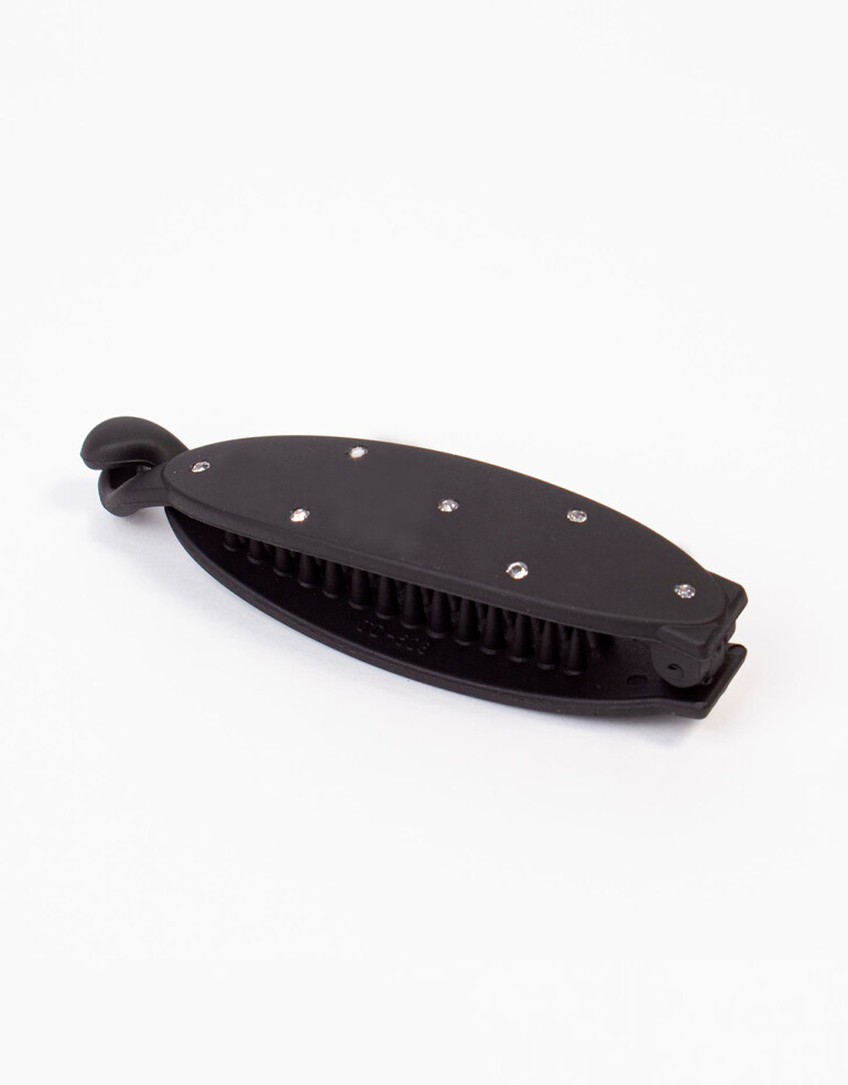 Bananas Strass Broche Rubber - Negro