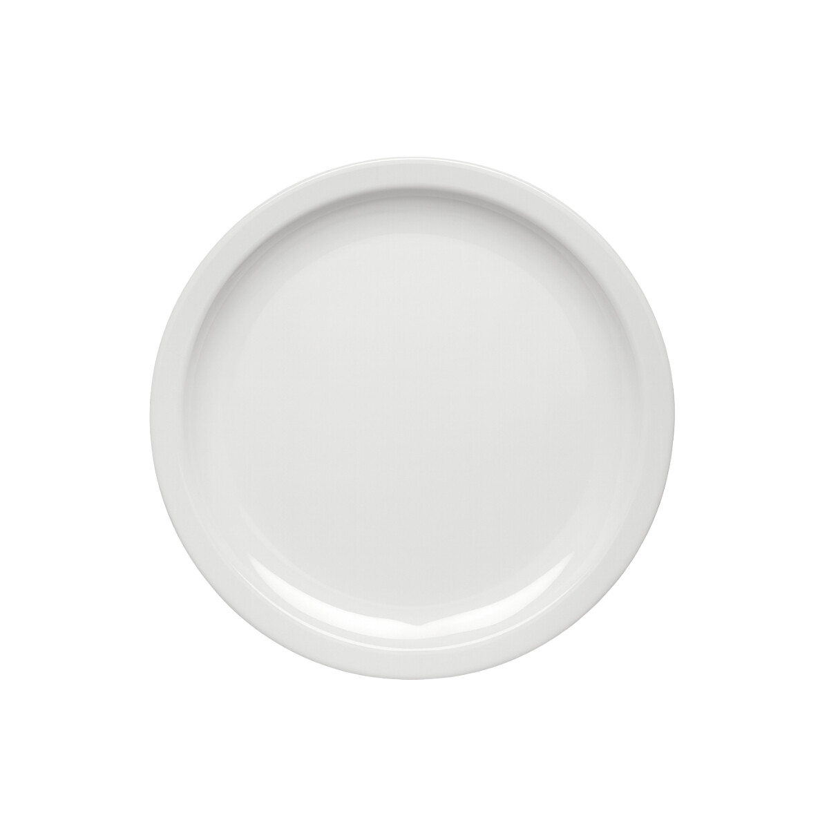 Plato Llano de Melamina Blanco 22 cm 