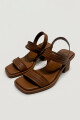 SANDALIA TRAMA CAMEL