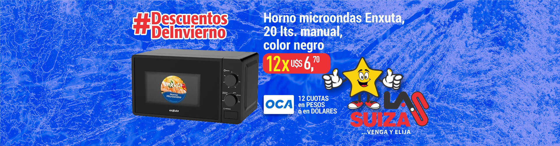 Horno microondas Enxuta negro