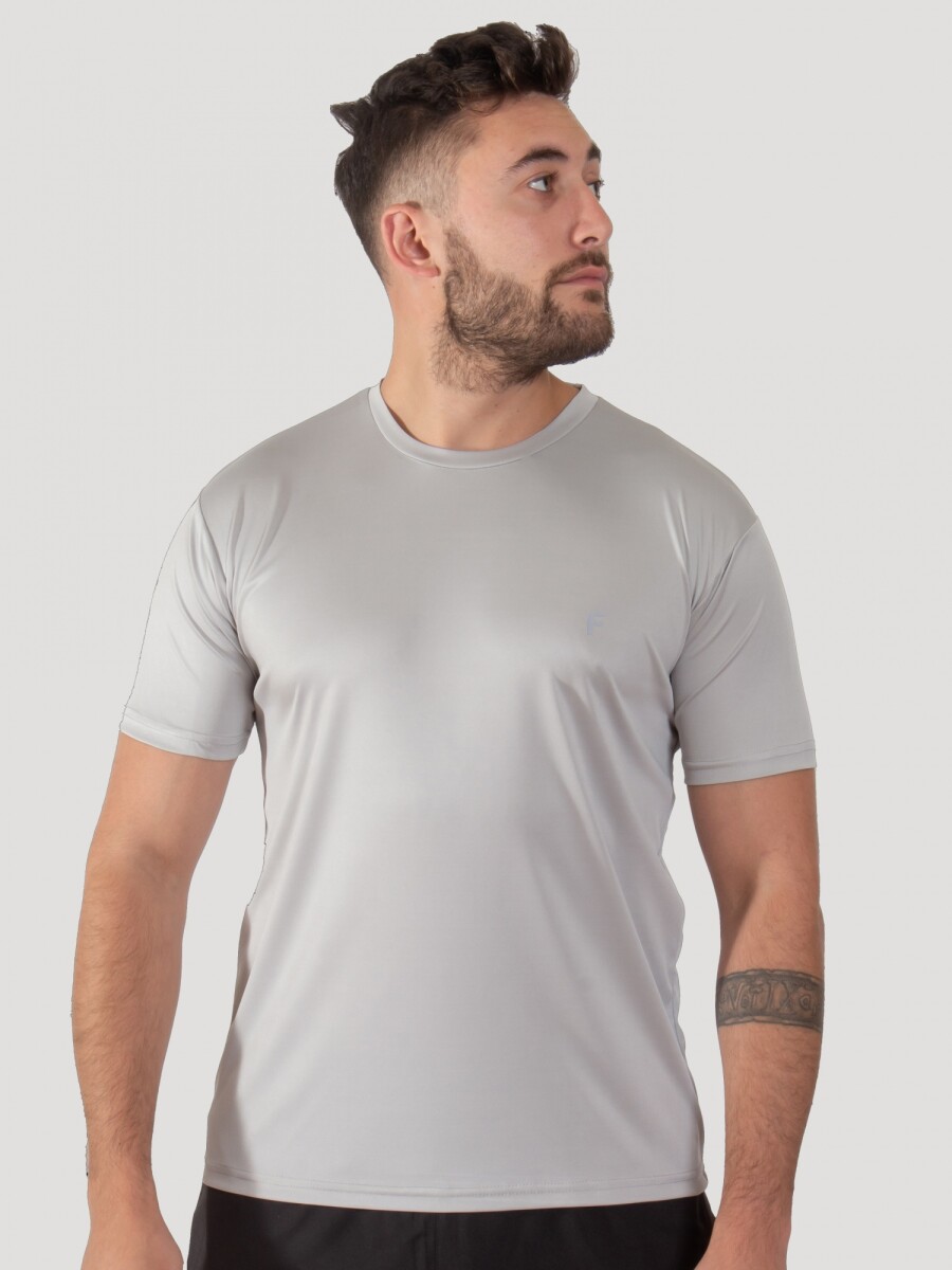 Remera Deportiva Dry Fit - Gris Claro 