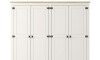 Ropero 4 puertas 2 Cajones Madera - Linea mexicana Blanco