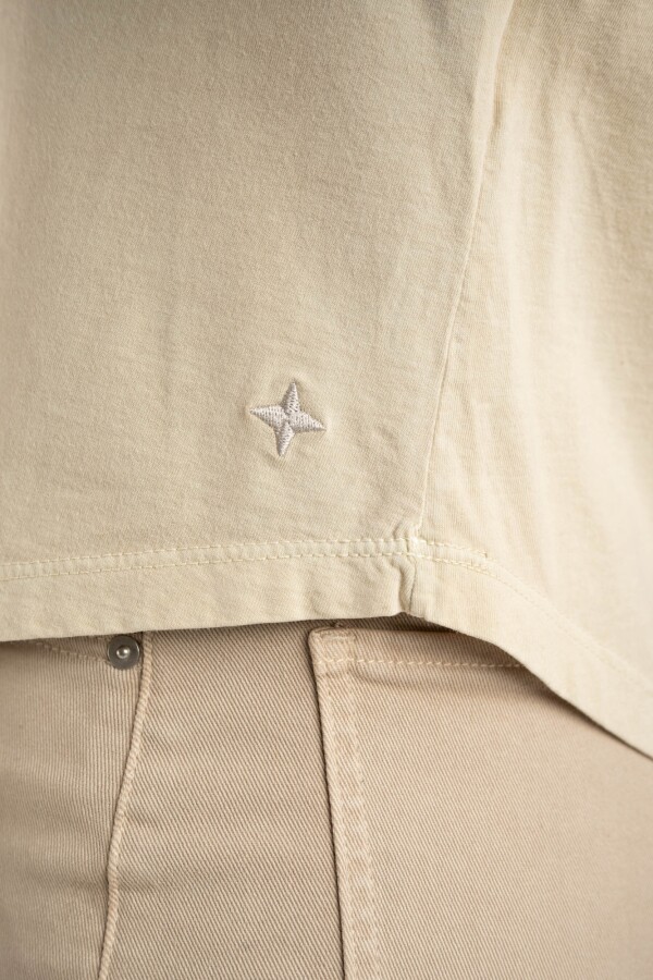 Remera Algodon Lavado Arena