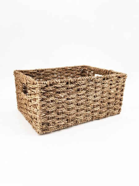 CANASTO RECTANGULAR MARRON