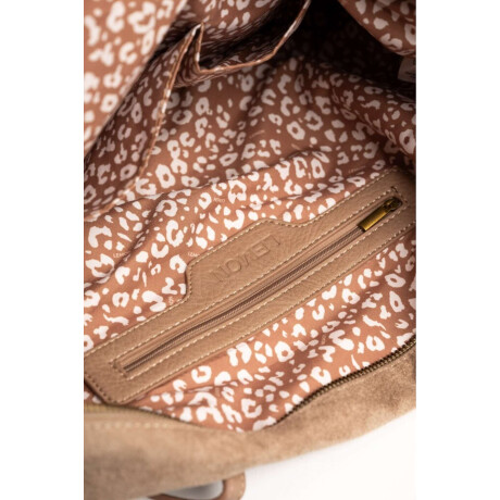 Travel Bag Gamuza Vegana Con Cierr Mocha