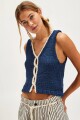 TOP SICILY SWEATER Azul