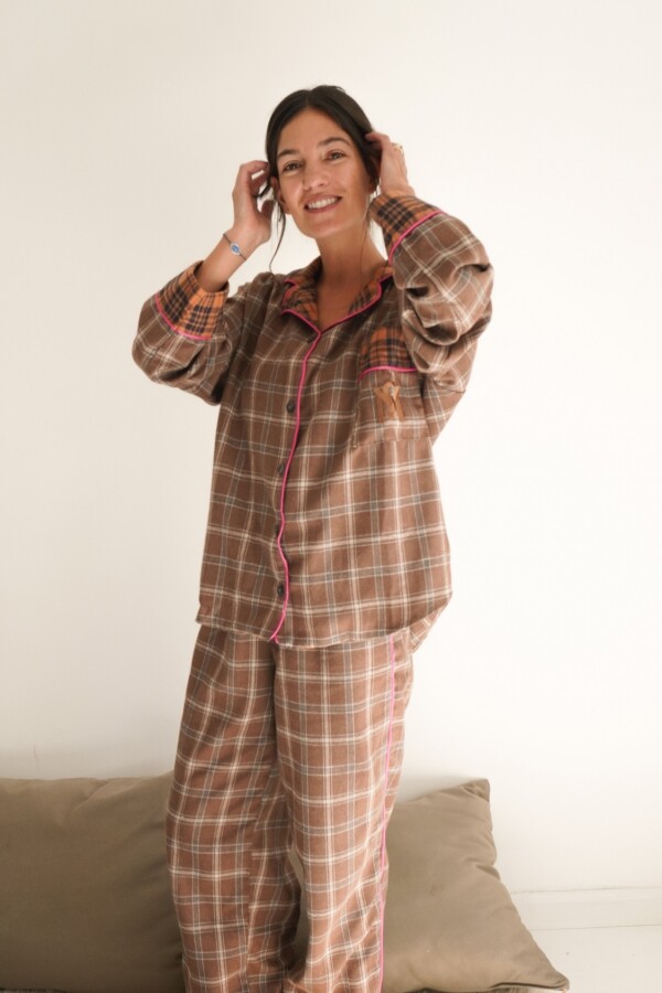 Sleepwalker Pijama Woman Chocolate / Camel