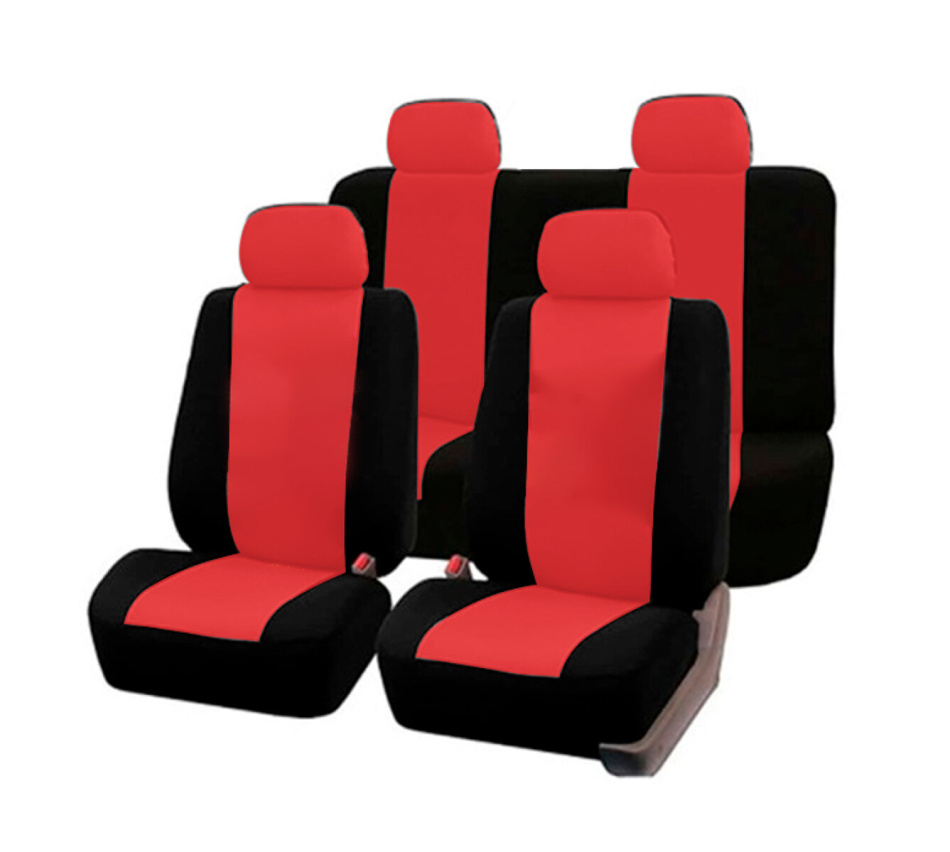 CUBRE ASIENTO - GTS 001 NEGRO-ROJO GTS 
