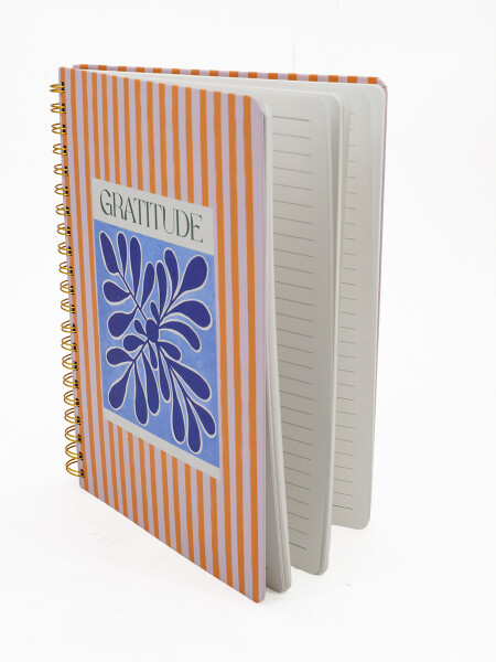 LIBRETA TAPA DURA ESPIRAL NARANJA