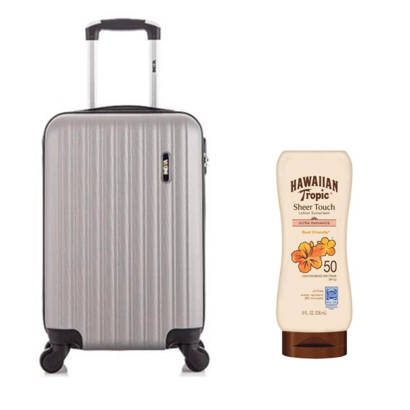 Combo Viaje Valija Carry On Resistente + Protector Solar Combo Viaje Valija Carry On Resistente + Protector Solar