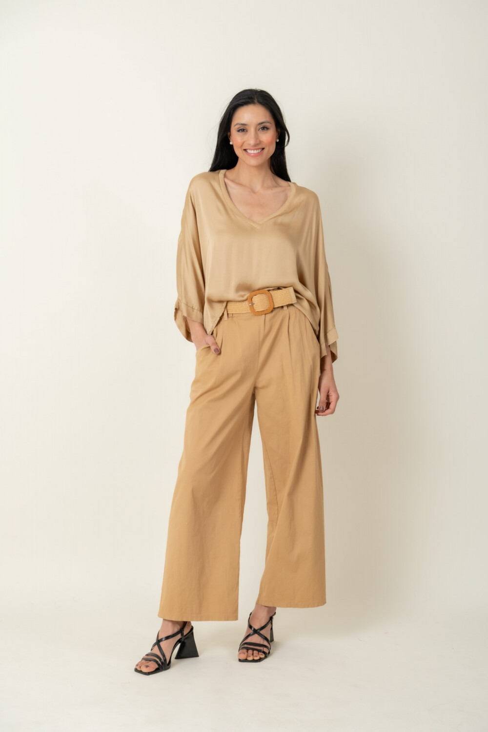 PANTALON OLIVO Camel