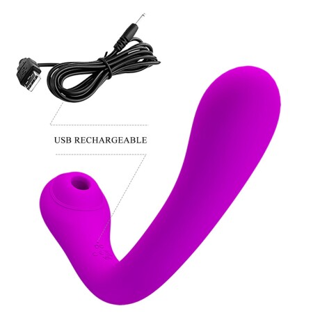 Vibrador Con Succionador De Clítoris Pretty Love Alex Vibrador Con Succionador De Clítoris Pretty Love Alex
