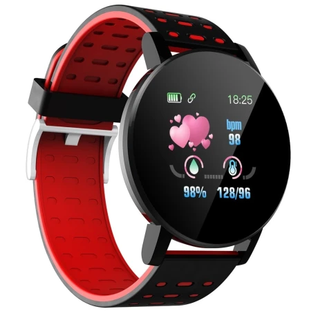 Reloj Pulsera Smartwatch 119 Plus ROJO