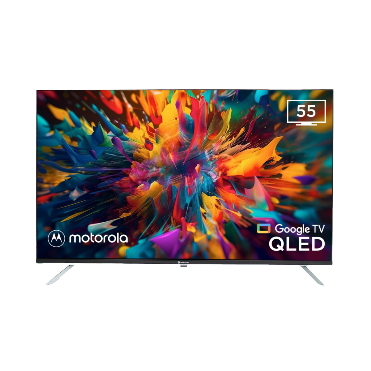 Smart TV Motorola QLED UHD 4K 55 Google TV - MO-MOT55UQE11 