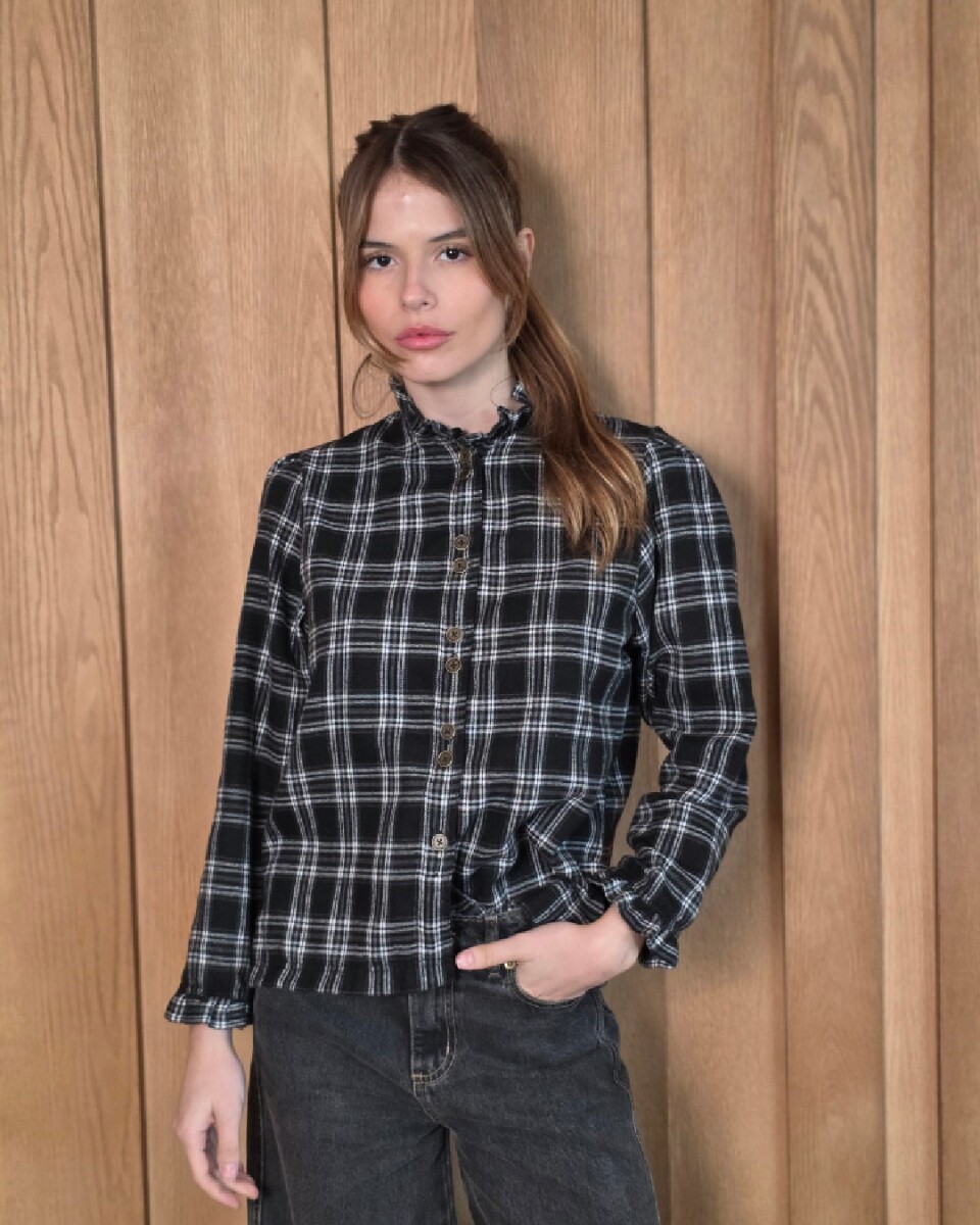 Camisa Mili - Escocés Negro 