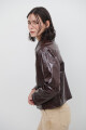 CHAQUETA GLOSSY MARRON