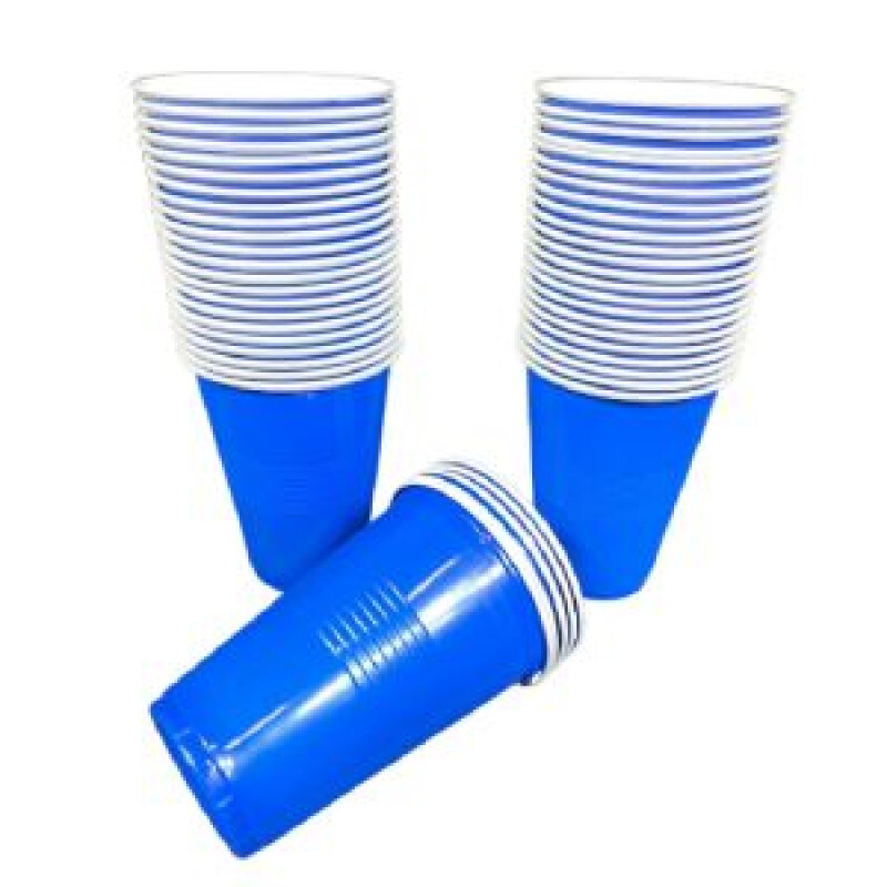 Vaso 350ml Diferentes colores x50un Azul
