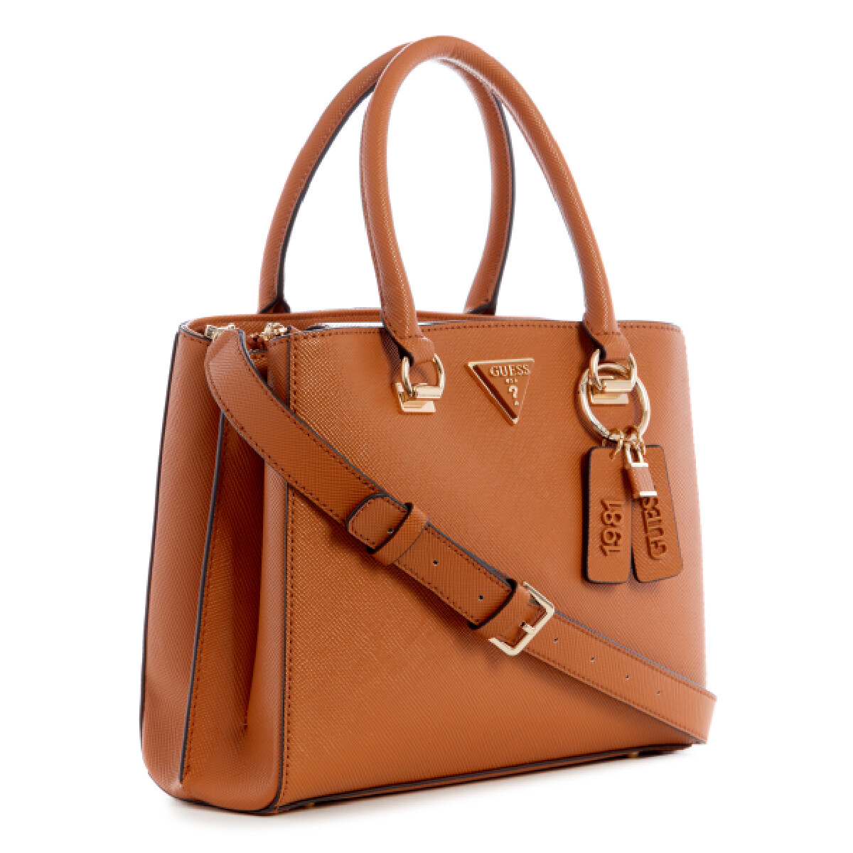 Cartera Guess Noelle Mediana Marrón 