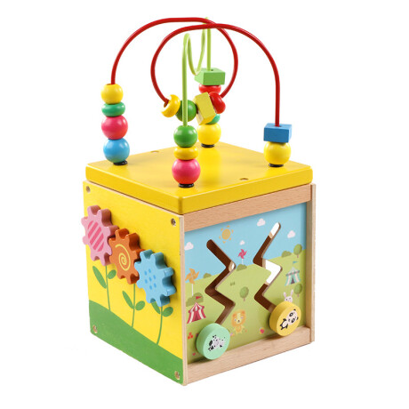 Juego Infantil Cubo Didáctico en Madera 001