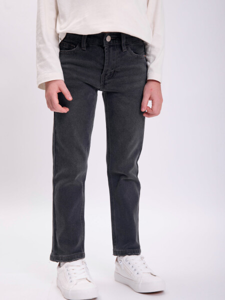 Pantalón jean regular Gris Oscuro