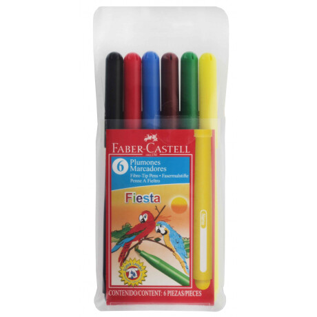 MARCADOR FABER CASTELL WINNER 30656 GRUESO X 6 COLORES MARCADOR FABER CASTELL WINNER 30656 GRUESO X 6 COLORES