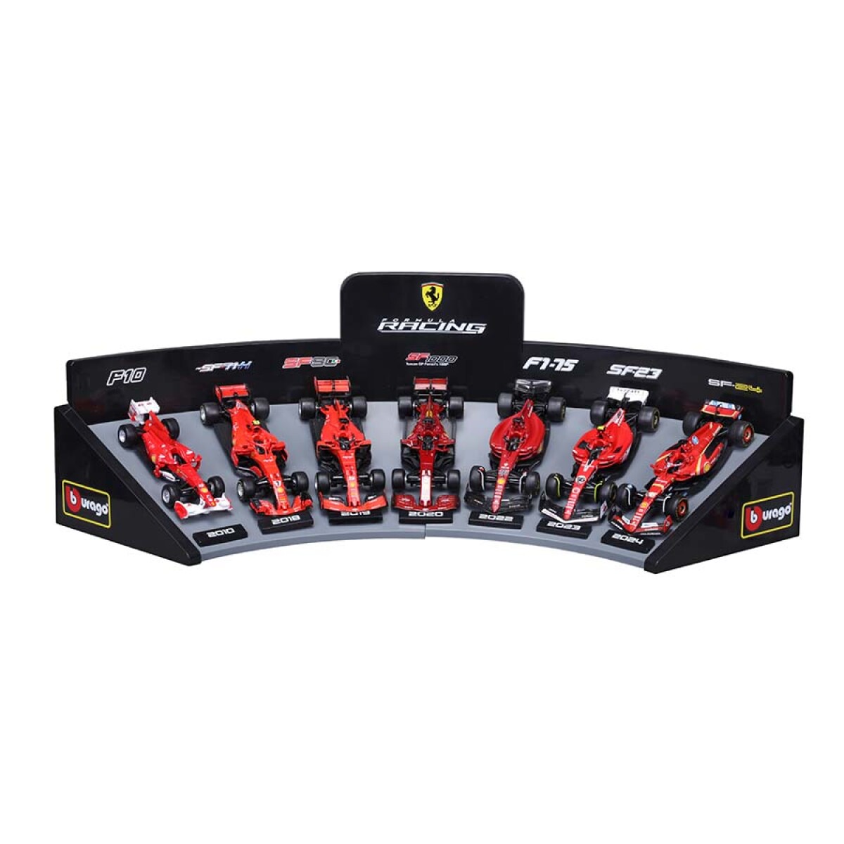Pack X7 Vehiculos Bburago F1 Stand Ferrari 36864 