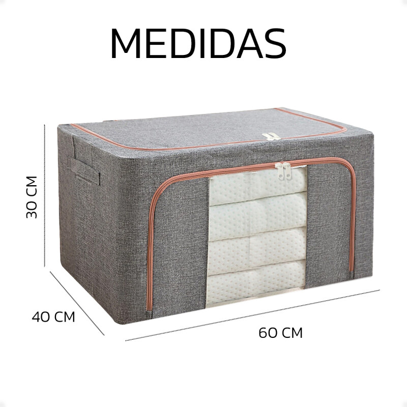 Caja Organizadora De Ropa Plegable Resistente 60x40x30 Caja Organizadora De Ropa Plegable Resistente 60x40x30