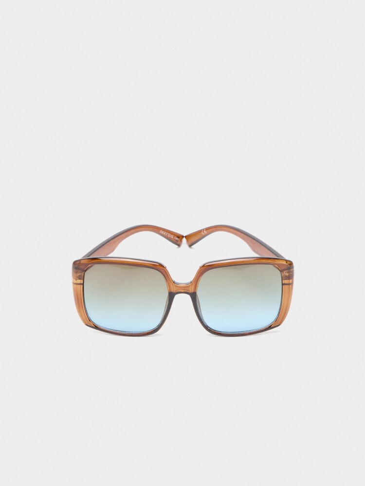 Gafas De Sol Cuadradas marron