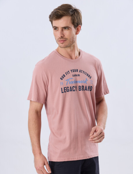 REMERA ESTAMPADA DE ALGODÓN Rosa