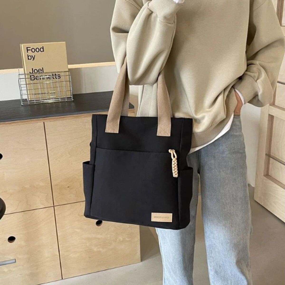 Cartera Huston - Negro 
