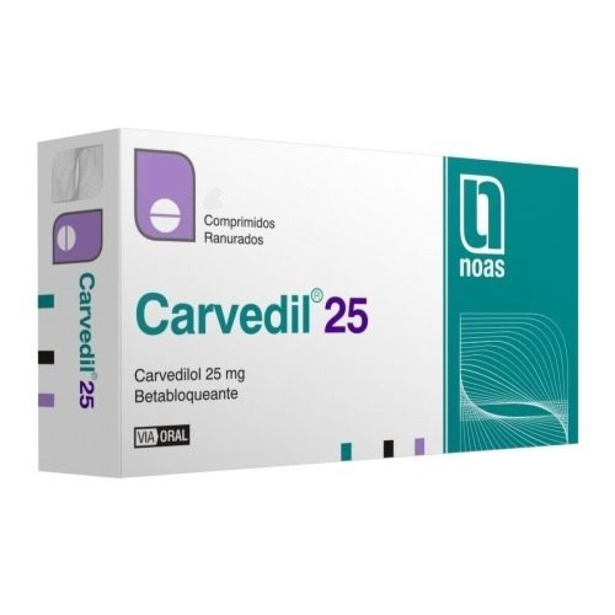 Carvedil 125 mg 20 Comprimidos 
