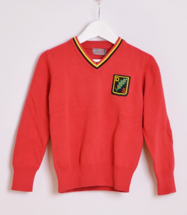 Sweater escote V Alemán SEC Red