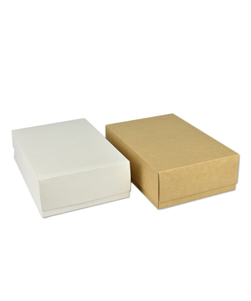 Caja eco 08 - 20x30x9 cm. REVERSIBLE BLANCO - MADERA