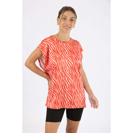 Remera rio print 25 Rojo