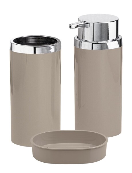 SET 3PCS BAÑO PP BEIGE LISO SET 3PCS BAÑO PP BEIGE LISO