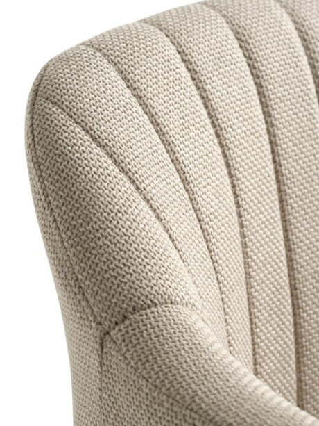 Taburete de bar ADSLEV tela beige/color roble Taburete de bar ADSLEV tela beige/color roble
