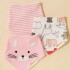 Set baberos bandana x3 raton rosa
