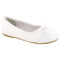 Ballerinas Infantiles Croco Kids con Puntera Blanco