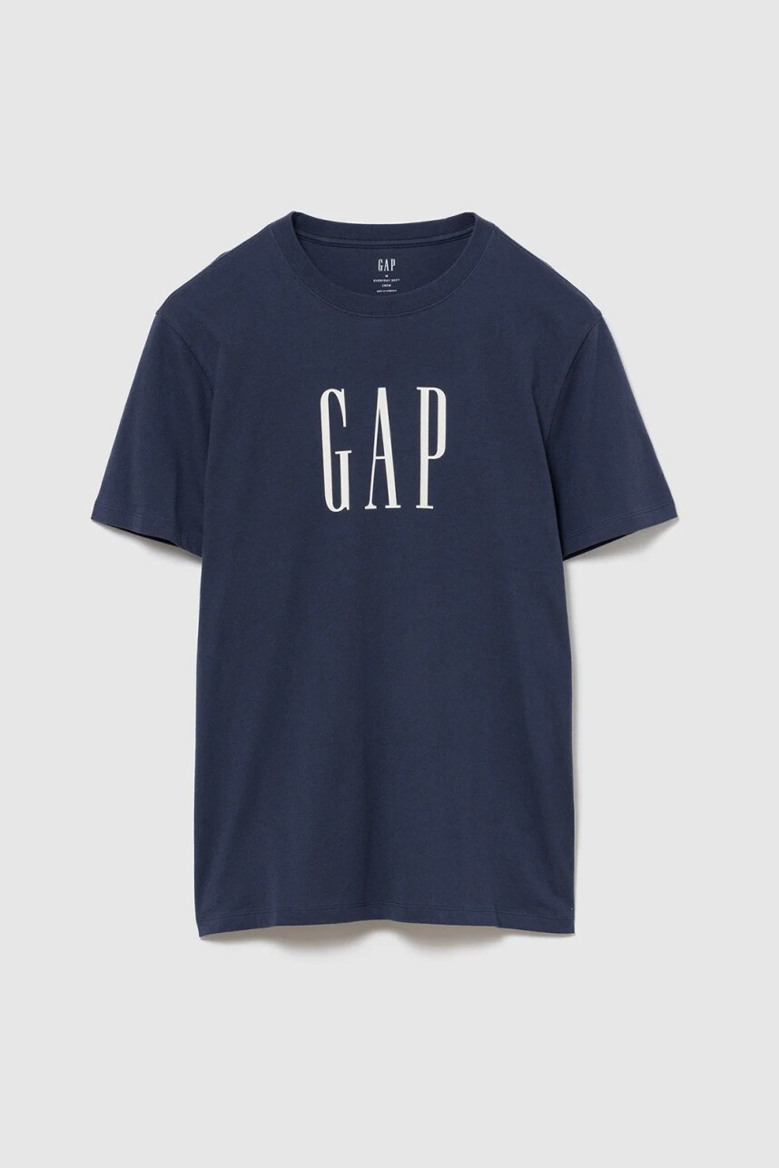 Remera Logo Gap Hombre Vintage Navy