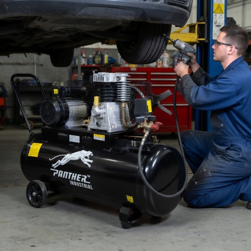 GALOX COMPRESOR INDUSTRIAL PANTHER 3.2 HP 100 LITROS Galox Compresor Industrial Panther 3.2 Hp 100 Litros