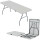Mesa Plegable 1.80m Camping Jardín Resistente Calidad Blanco