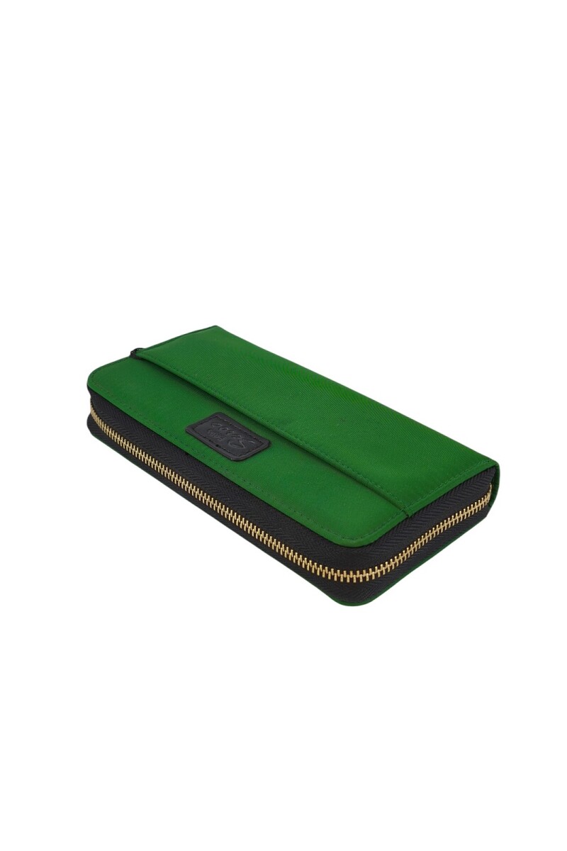 Monedero tarjeterero verde